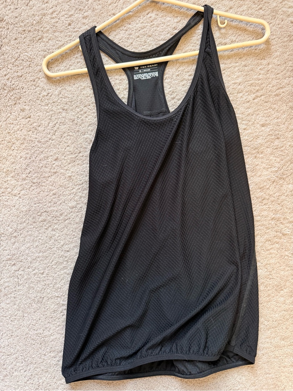 Black Racerback Athletic Tank Top